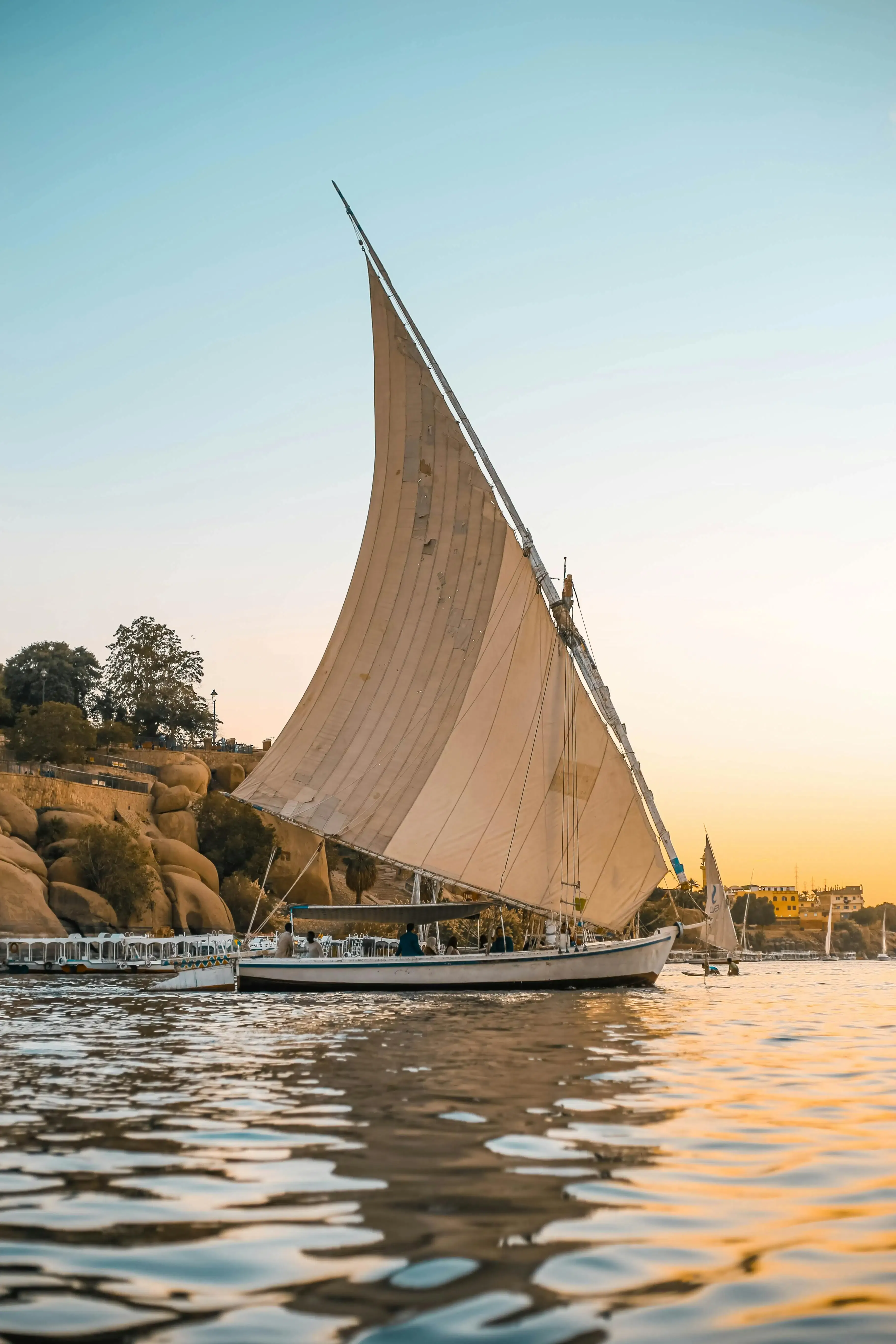 Luxor: Private felucca cruise on the Nile at sunset